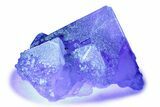 Purple Cubic Fluorite With Fluorescent Phantoms - Cave-In-Rock #244258-1